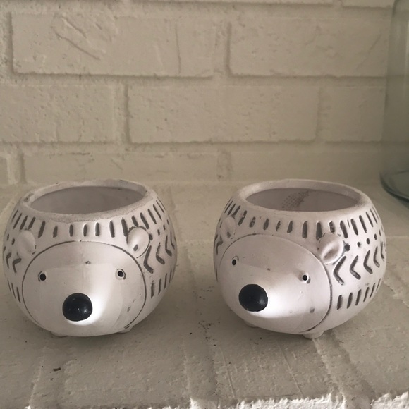 Set of 2 Porcupine Planters NWOT - Picture 7 of 13